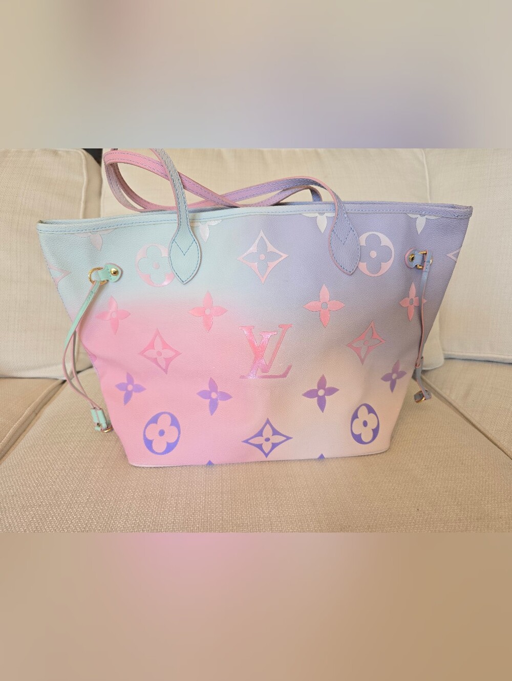 Louis Vuitton Monogram sunrise neverfull MM giant flower monogram
